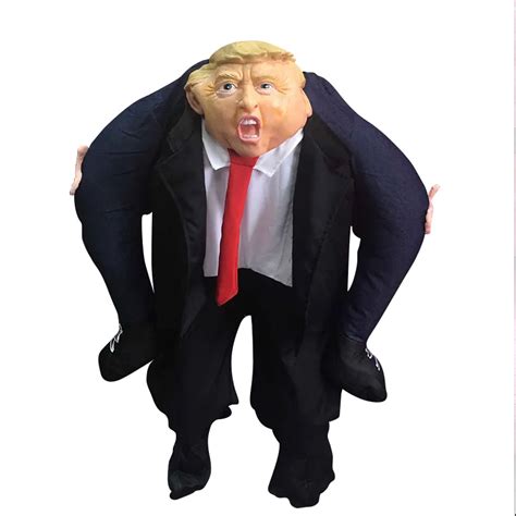 Novelty Halloween Costumes Adult Donald Trump Pants Dress Up Ride On Me Mascot Costumes Carry