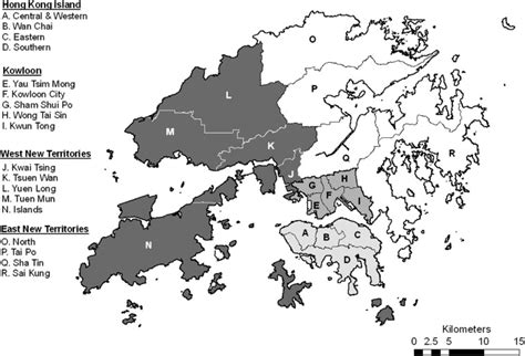 The 18 District Council Districts Of Hong Kong Download Scientific