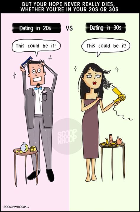 These Comics Perfectly Sum Up The Differences Between Dating In Your 20s And 30s
