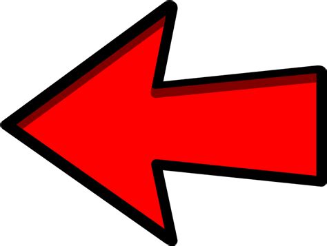 Arrow To The Left 3 Vbec Email Symbol Clip Art Location Red Arrow