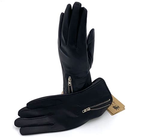 Handschuhe Leder Handschuhe Damen Lederhandschuhe Mit Reißverschluss Fennek Store
