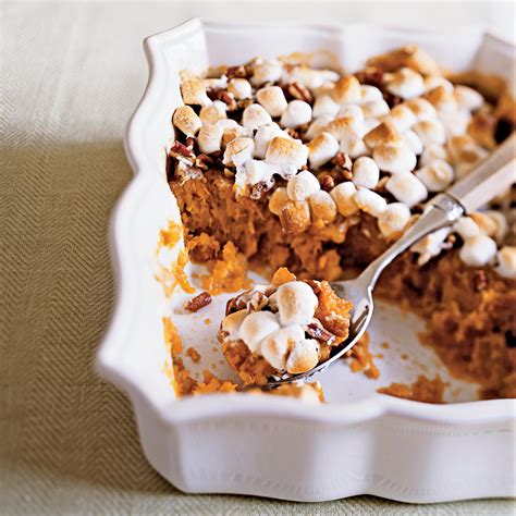I got this recipe from healthy choices cookbook and i tweaked it a bit. Traditional Sweet Potato Casserole Recipe | MyRecipes