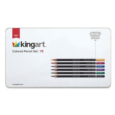 Kingart Colored Pencils Set Of 72 Blick Art Materials Colored