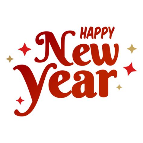 Happy New Year Lettering Transparent Png And Svg Vector