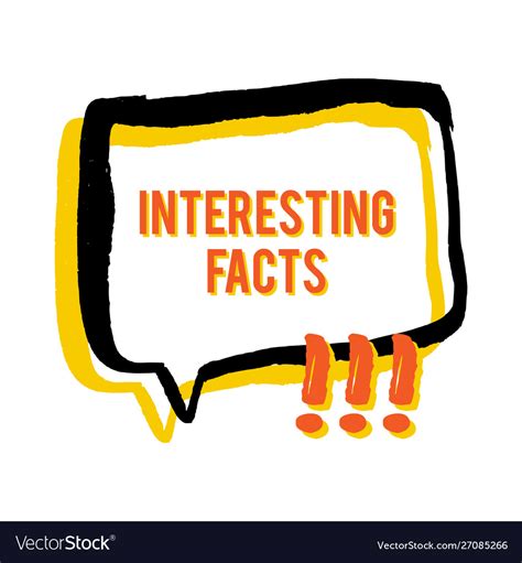 Interesting Facts Speech Bubble Icons Fun Fact Vector Image