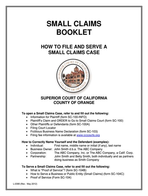 Fillable Small Claims Forms Nc Printable Forms Free Online