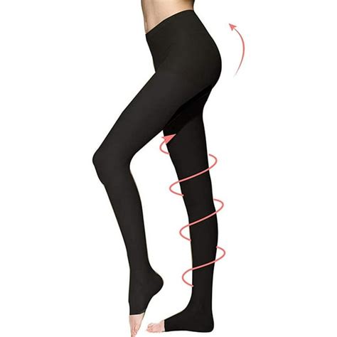 S Xxl Women Medical Compression Stockings Pantyhose Waist High Support Soft Feel 20 30 Mmhg