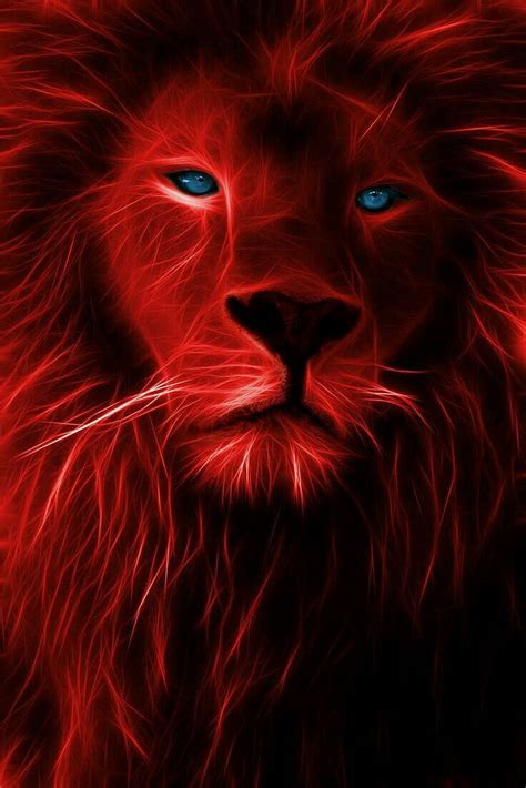 Leão Red And Black Lion Hd Phone Wallpaper Pxfuel