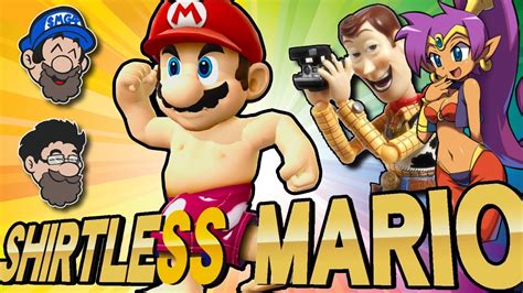 Shirtless Mario Vs Everyone Smash Bros Hacks Youtube