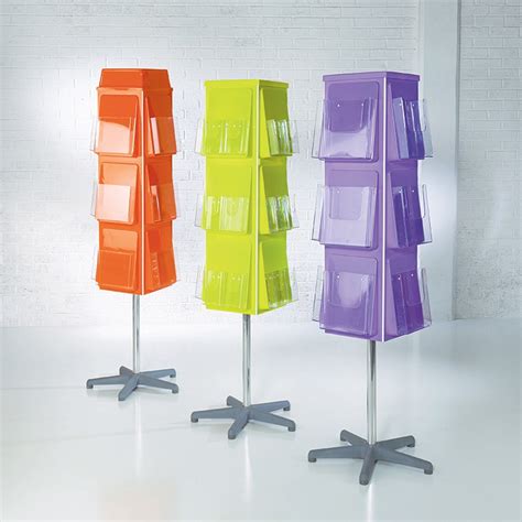 4 Sided Rotating Brochure Display Stand Discount Displays
