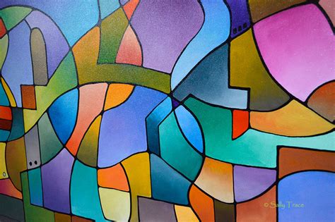 Equilibrium Original Abstract Painting For Sale By Sally Trace Sally