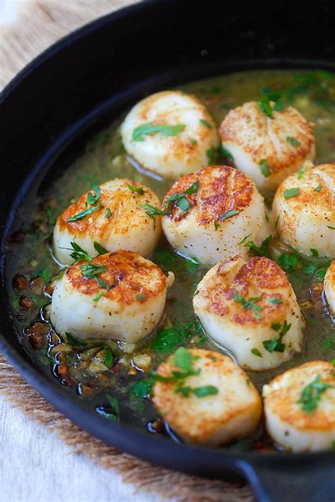 Garlic Scallops Easy Delicious Recipes