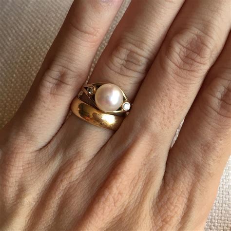 24 Pearl Wedding Ring Designs Trends Models Design Trends