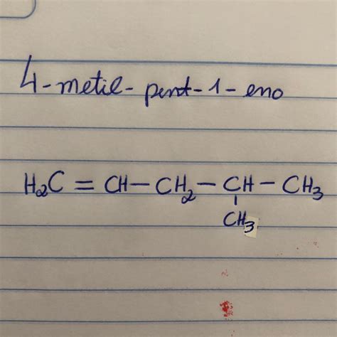Escreva As Fórmulas Estruturais Dos Seguintes Compostos 4-metil-pent-1-eno