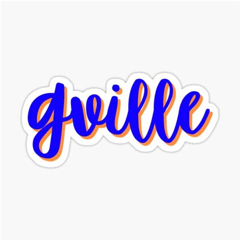 Gville Sticker For Sale By Reaganreese Redbubble