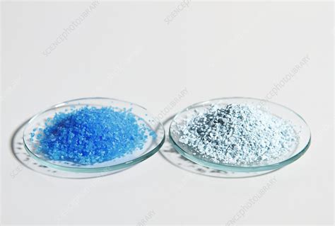 Hydrated And Anhydrous Copper Sulfate Stock Image C0221869