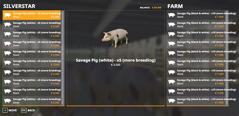 Tierarten Savage Pig Pack V11 Fs19 Landwirtschafts Simulator 19