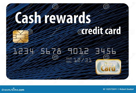 Rewards Credit Card Stock Illustration Illustration Of Mock 132572691