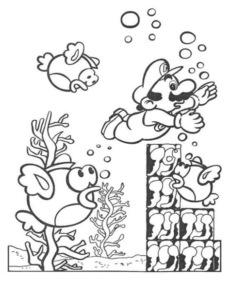 Free And Easy To Print Mario Coloring Page In 2022 Mario Coloring Pages
