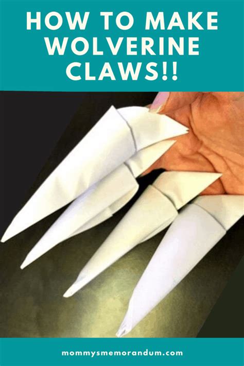 How To Make Wolverine Claws Diy • Mommys Memorandum