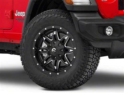 Fuel Wheels Jeep Wrangler Lethal Matte Black Milled Wheel 18x9