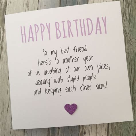Funny Best Friend Birthday Card Bestie Humour Fun Sarcasm Another Ypp Home F Best