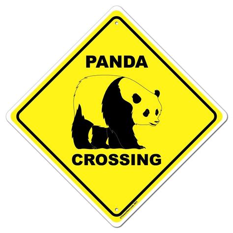 Panda Crossing Sign Or Sticker Victorystore