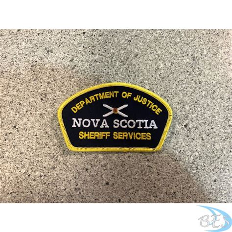 15051 Nova Scotia Department Of Justice Sheriff Service Patch For Tv