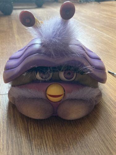 Tested Working Furby Shelby Interactive Clam Tiger Hasbro Purple 2001