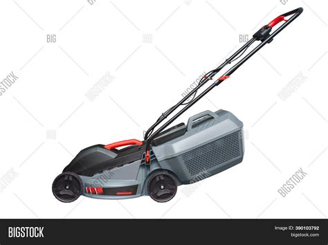 Lawn Mower Isolated On Image And Photo Free Trial Bigstock