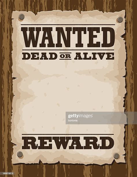 Vector Illustration Of Wanted Poster Template Stock Illustration ...