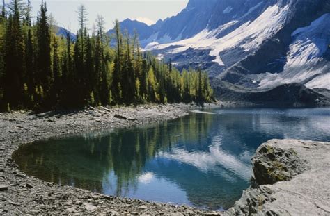Floe Lake Kootenay National Park British Columbia Stock Photo
