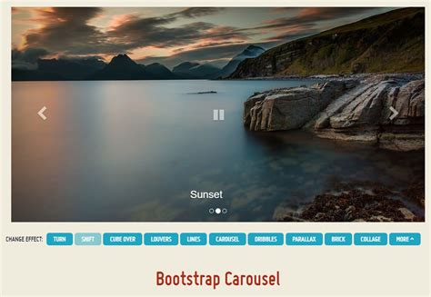 Bootstrap Carousel Example