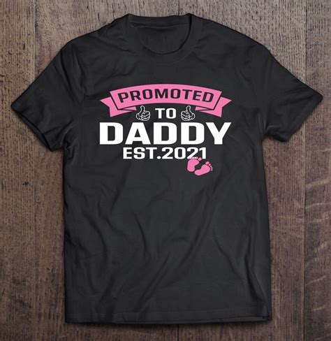 Promoted To Daddy Its A Girl Est New Dad First Daddy Etsy
