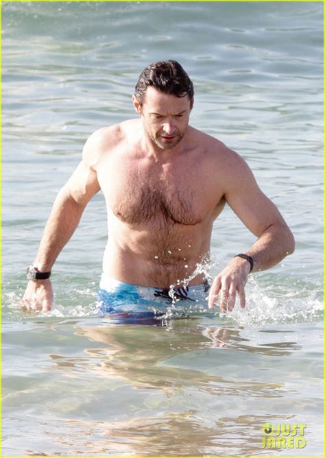 Hugh Jackman Goes Sexy Shirtless After Pan Casting News Photo