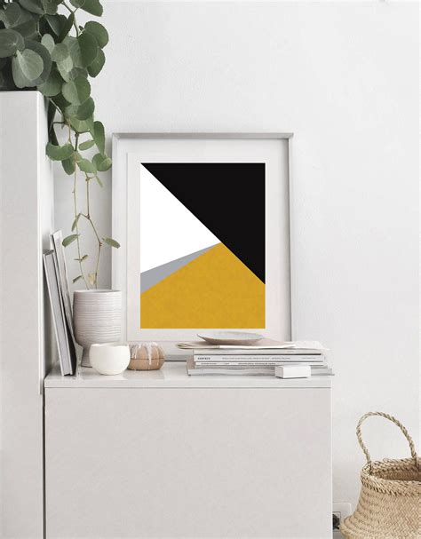 Geometric Art Gold Print Minimal Modern Wall Prints Etsy