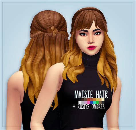 Sims 4 Cc Maxis Match Hair Communauté Mcms Dec 2023