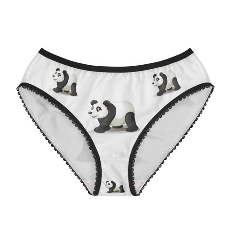 Panda Panties Panda Underwear Briefs Cotton Briefs Funny Underwear Panties For Women Etsy
