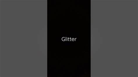 Glitter Youtube