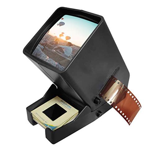 Slide Viewer For 35mm Film Strip Desk Top Portable Led Lighted Viewing