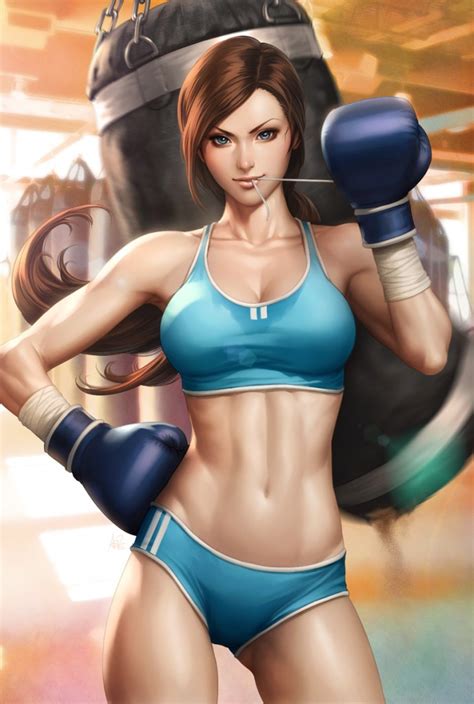 Foxy Boxing And Pin Up Girl By Stanley Lau Comic Images
