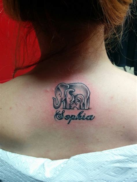 Cute Elephant Tattoos Back Of Neck Flawssy