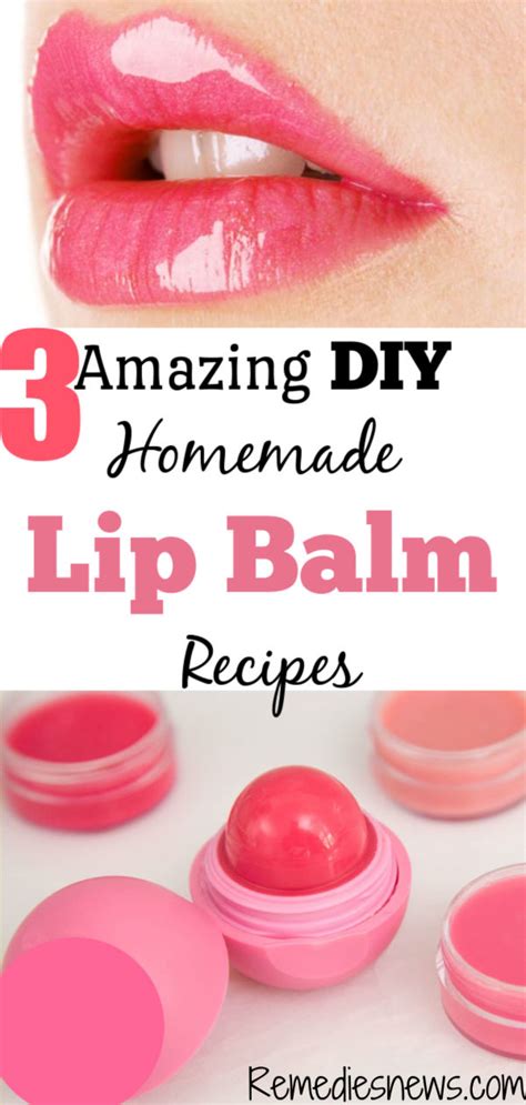 Homemade Lip Balm Recipes 3 Easy Diy Lip Balm Recipes