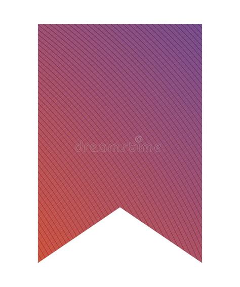 Isolated Purple And Pink Gradient Flag Banner Vector Design Stock