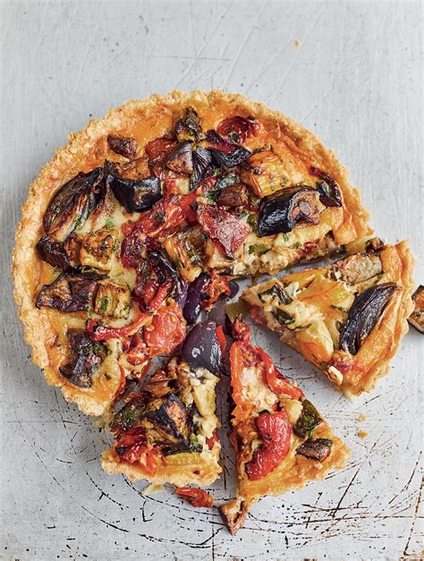 Roasted Mediterranean Vegetable Tart From The Vegetarian Kitchen By