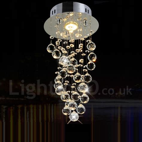 Our stylish led ceiling fixtures are perfect for any room. 1 Light Modern LED K9 Crystal Ceiling Pendant Light Indoor ...