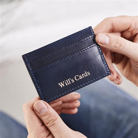 Nisun pu leather pocket sized credit card holder name card case wallet with magnetic shut for men & women brown (100 x 65 x 14 mm) 4.0 out of 5 stars 2,994 fur jaden black credit debit card holder case with rfid blocking anti theft protection Mens Leather Credit Card Holder By Vida Vida | notonthehighstreet.com
