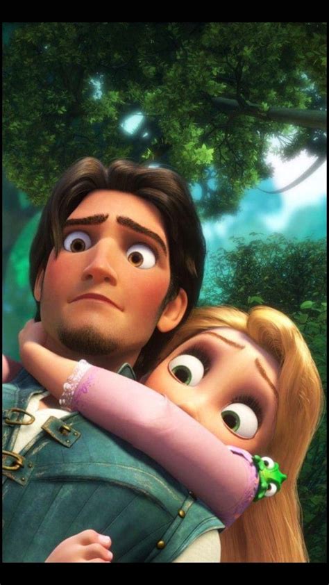 Rapunzelflynn Rider E Pascal 💖 Em Enrolados Disney Movie Art Cute