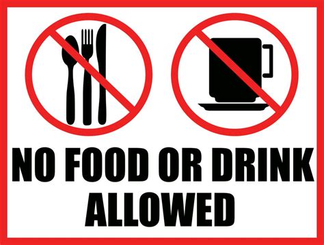 No Food Allowed Sign Clipart Best