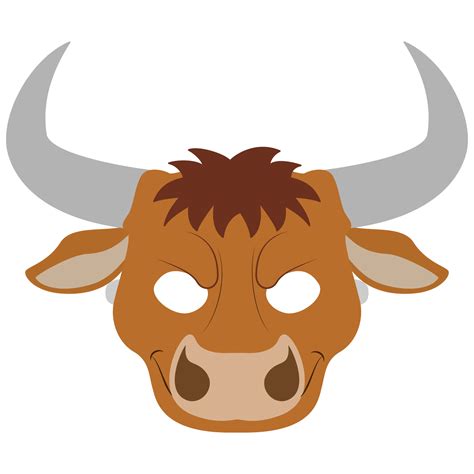 Bull Mask Template Free Printable Papercraft Templates